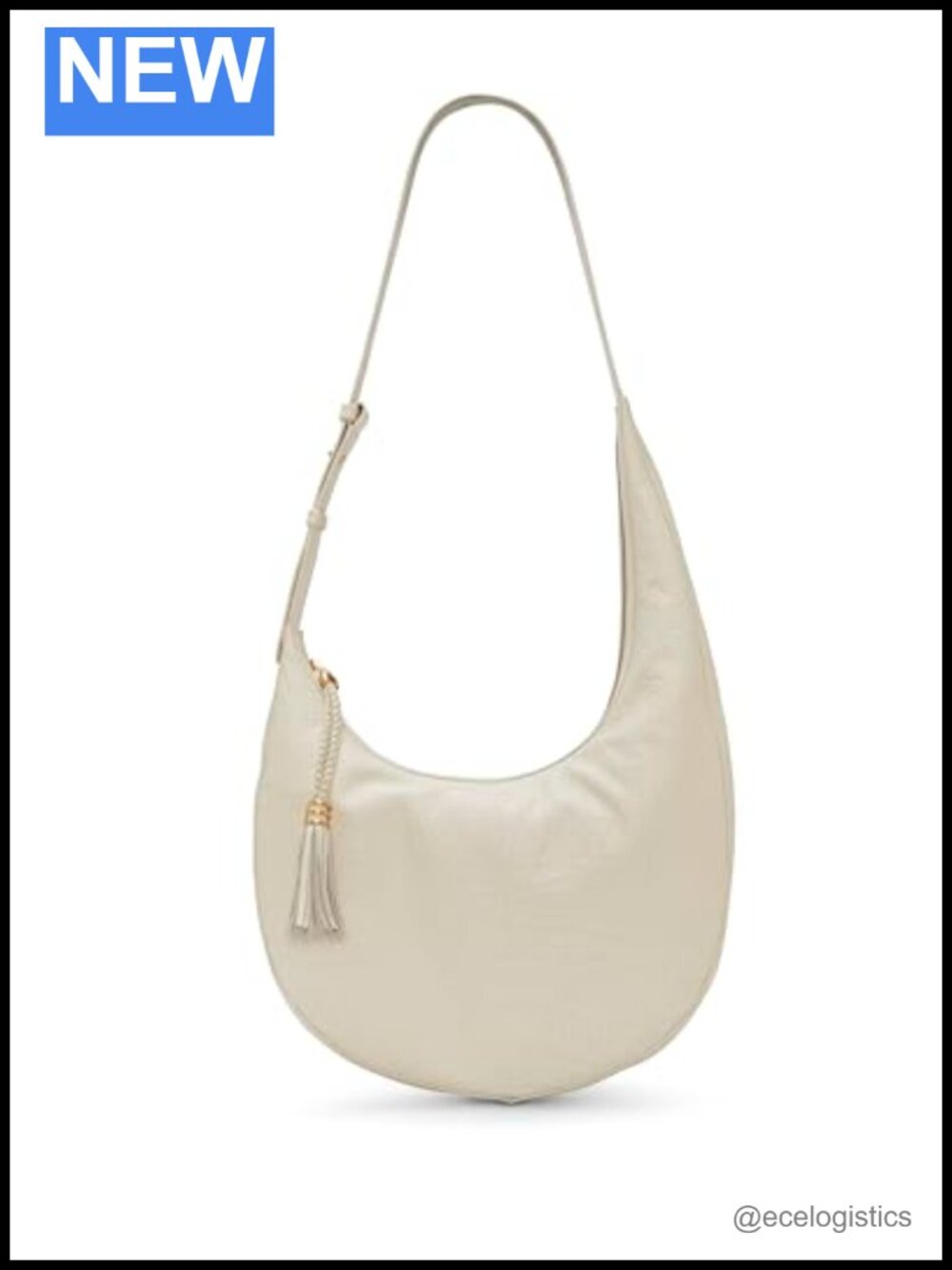 Vince Camuto Leather Hobo Shoulder Bag Zipper